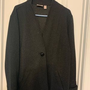 Chico’s size 3 black metallic jacket